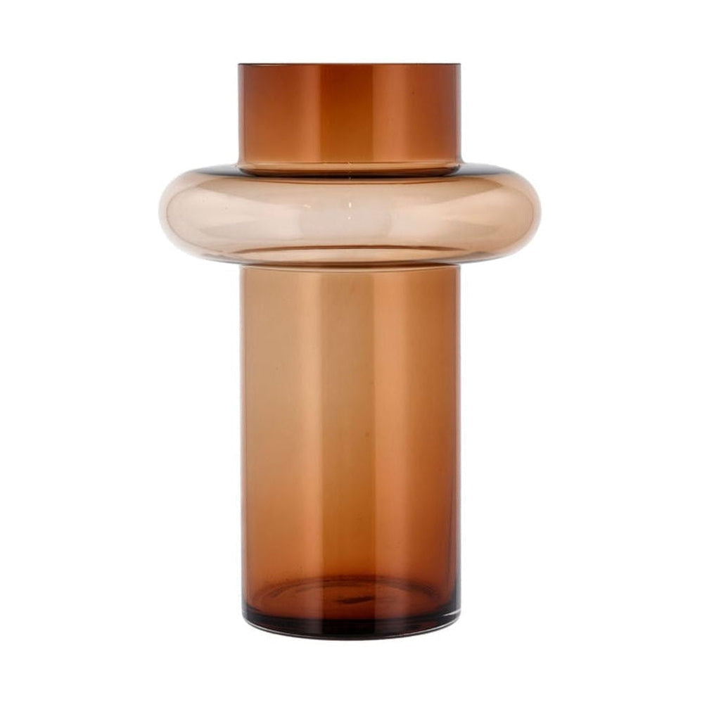 Lyngby Glas Tube Vase H: 30 cm, bärnsten
