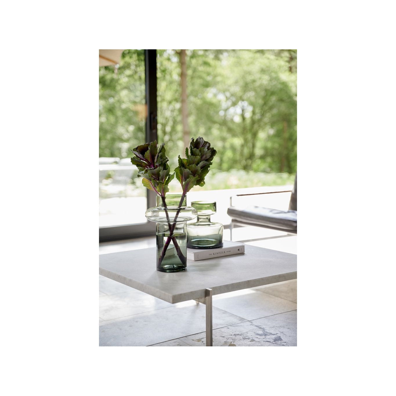 Lyngby Glas Tube Vase H: 30 cm, røyk