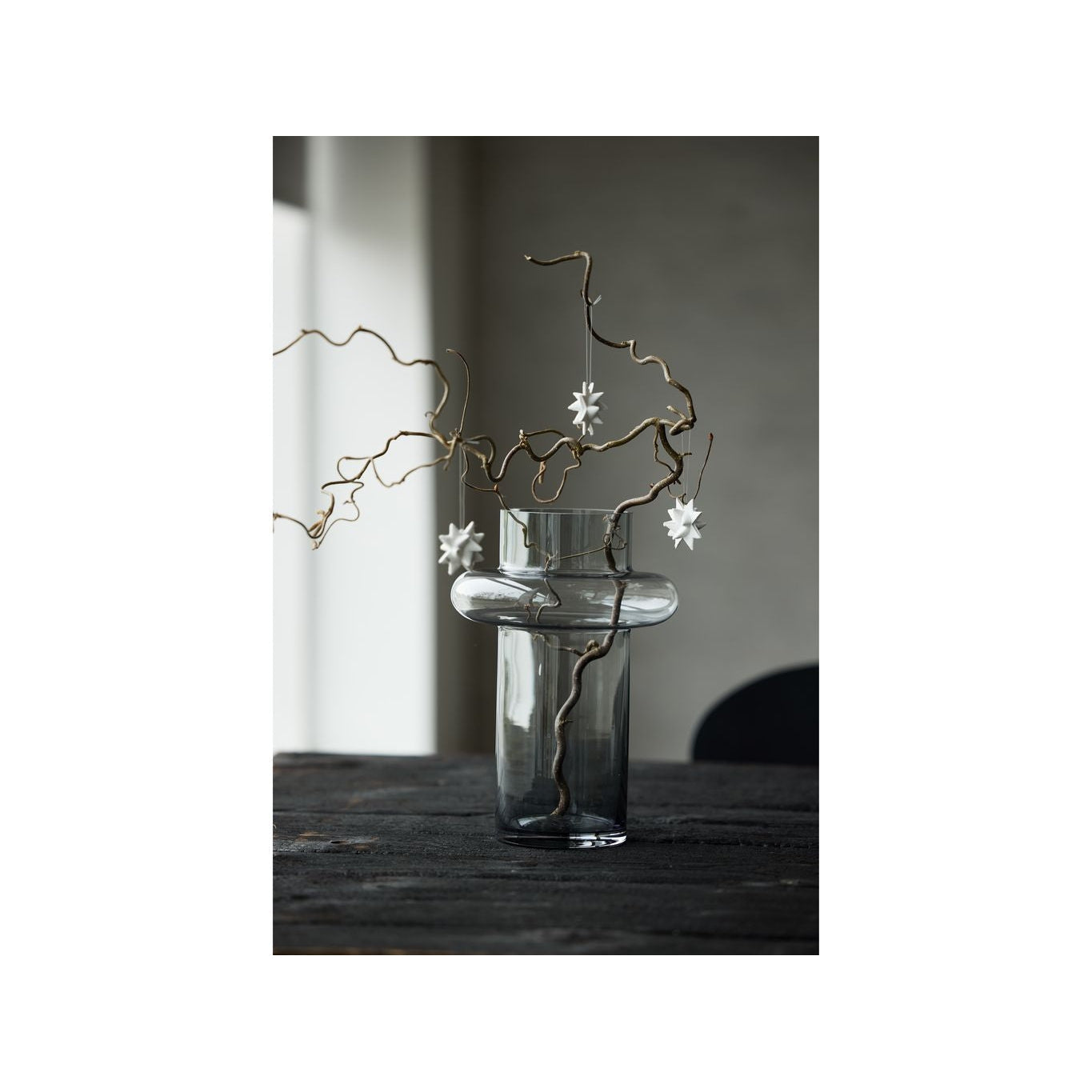 Lyngby Glas Tube Vase H: 30 cm, reykur