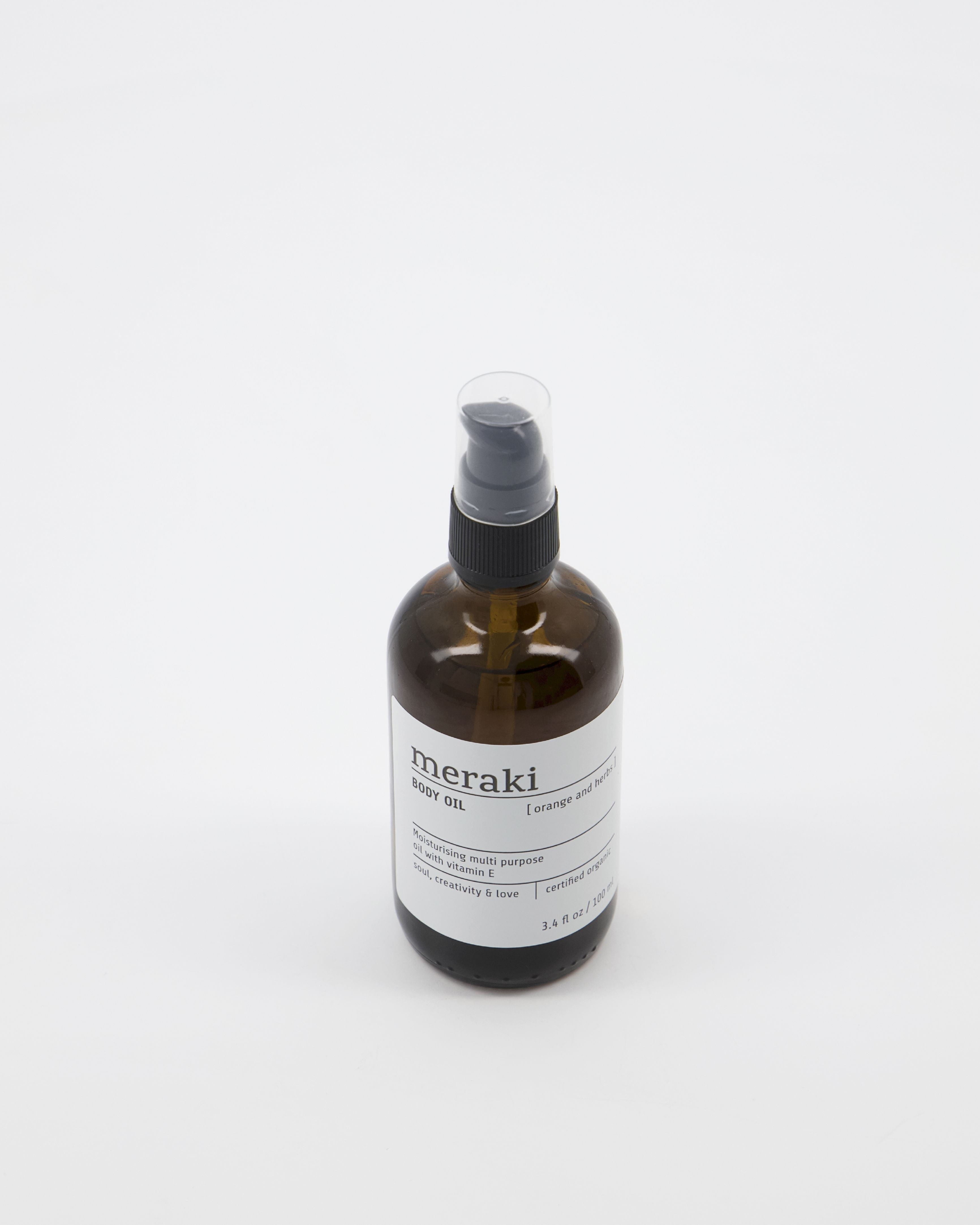 Meraki Body Oil 100 Ml, Orange & Herbs