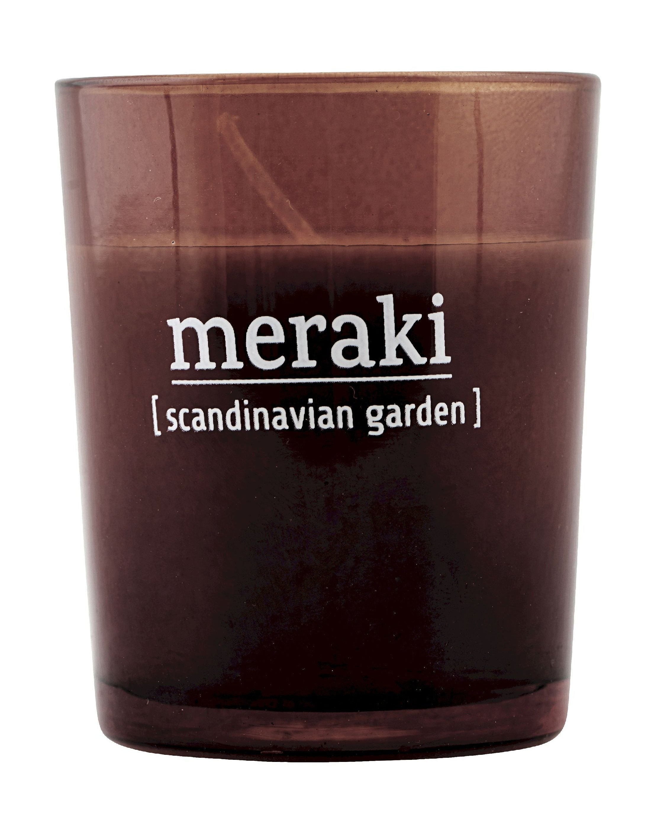 Candela profumata di Meraki H6,7 cm, giardino scandinavo