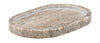 Meraki大理石托盘抛光椭圆形19,5x12,5，米色