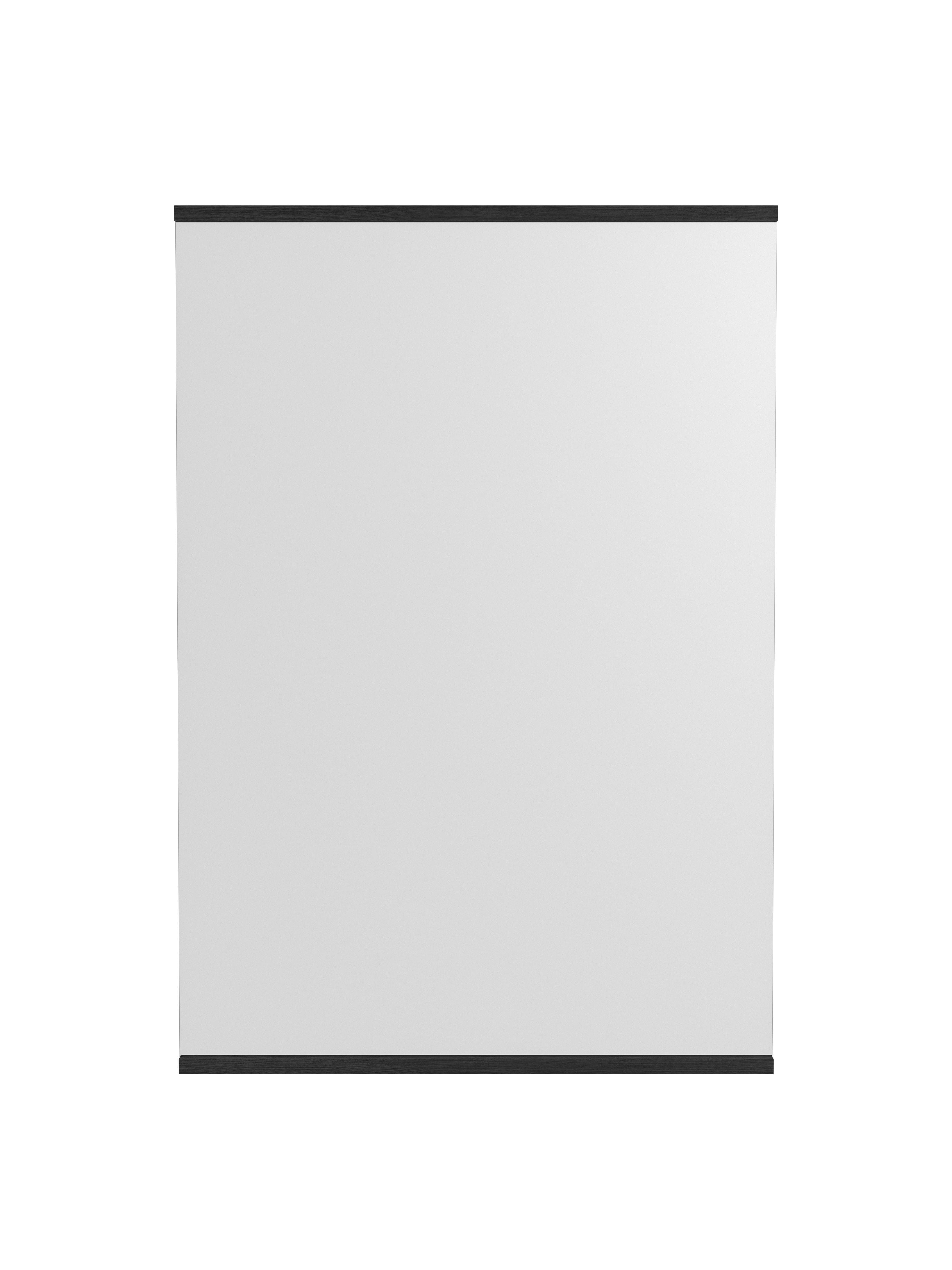 Moebe Rektangulær væg spejl 101,8x70 cm, sort