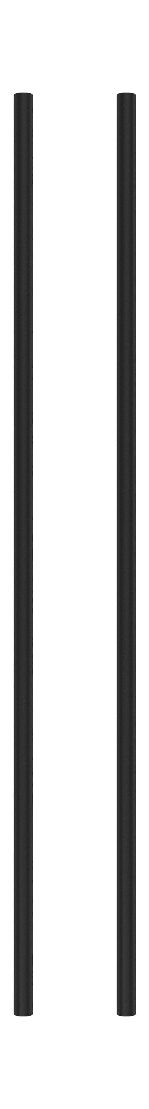 Moebe Regalsystem/Wandregalbein 85 cm schwarz, 2 Set von 2
