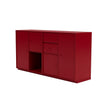 Montana Paar Sideboard mit 3 cm Sockel, Rote Beete rot