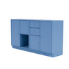 Sideboard della coppia del Montana con plinto da 7 cm, azzurro blu