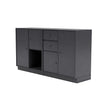 Montana -Paar -Sideboard mit 7 cm Sockel, Carbonschwarz