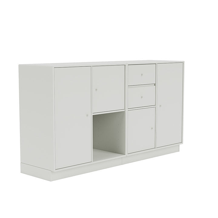 Boucheron de couple Montana avec socle de 7 cm, blanc nordique