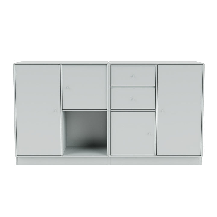 Montana -Paar -Sideboard mit 7 cm Sockel, Austerngrau