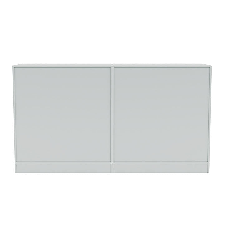 Sideboard della coppia del Montana con plinto da 7 cm, grigio Oyster