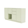 Sideboard della coppia del Montana con plinto da 7 cm, Green Pomelo