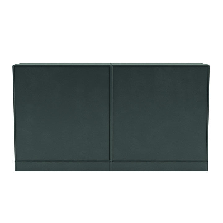 Sideboard della coppia del Montana con plinto da 7 cm, giada nera
