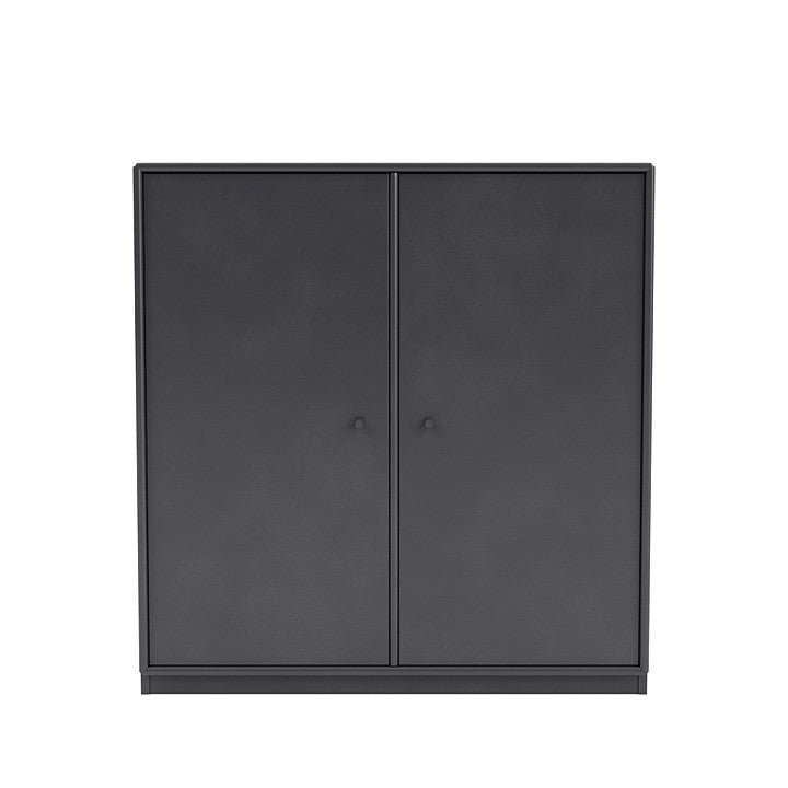 蒙大拿州盖柜，带3厘米底座，碳黑色