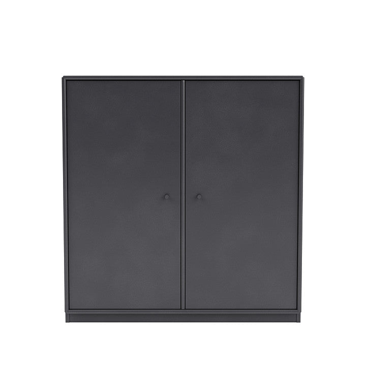 Montana -Abdeckschrank mit 3 cm Sozial, Carbonschwarz