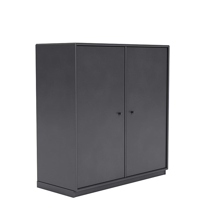 Montana -Abdeckschrank mit 3 cm Sozial, Carbonschwarz