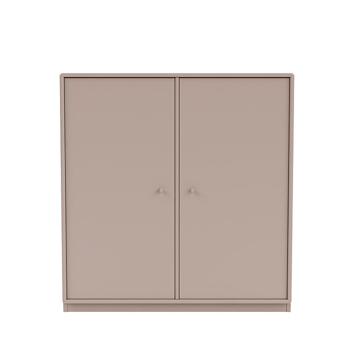Montana -Deckschrank mit 3 cm Sozial, Pilzbraun