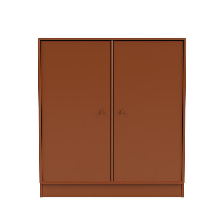 Cabinet de couverture du Montana avec du socle de 7 cm, brun noisette