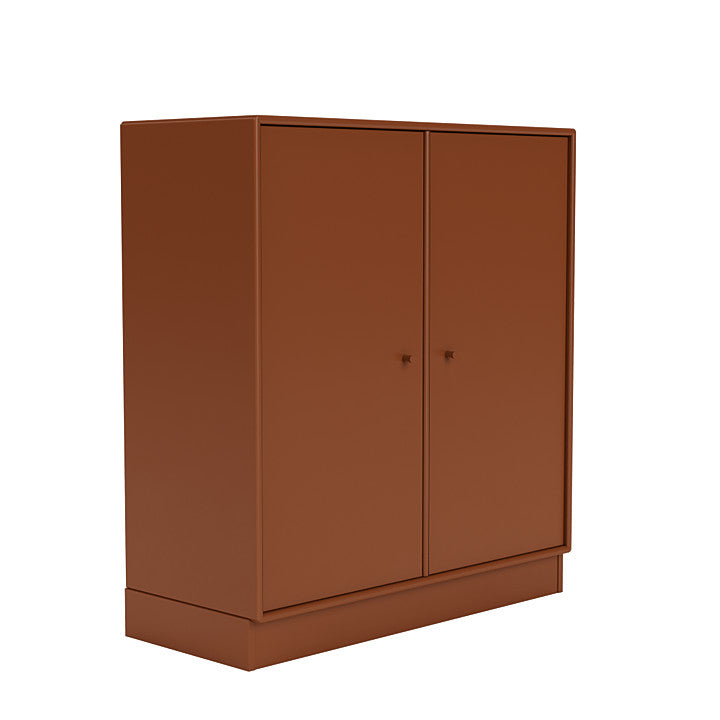 Cabinet de couverture du Montana avec du socle de 7 cm, brun noisette