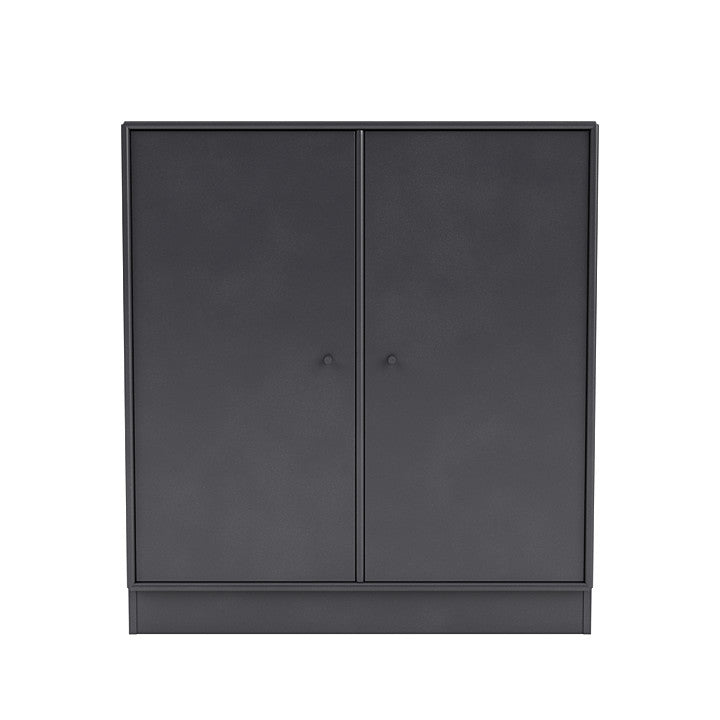 Montana -Abdeckschrank mit 7 cm Sozial, Carbonschwarz