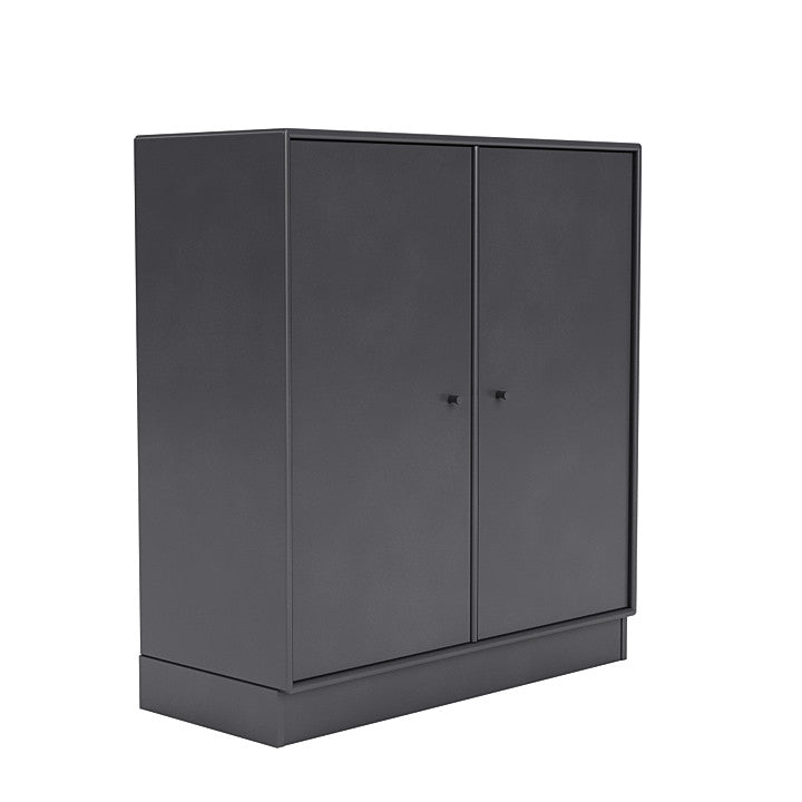 Montana -Abdeckschrank mit 7 cm Sozial, Carbonschwarz