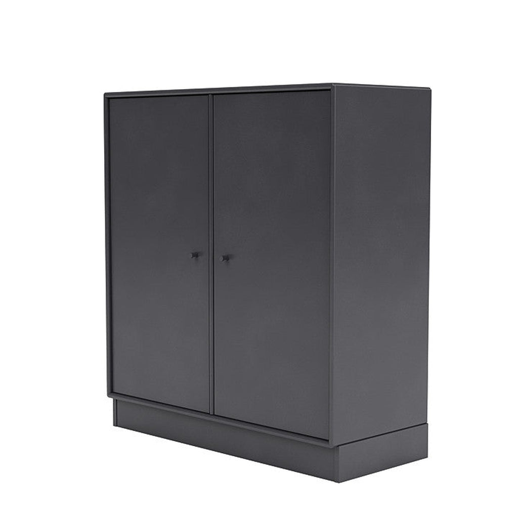 Cabinet de couverture du Montana avec socle de 7 cm, noir de carbone