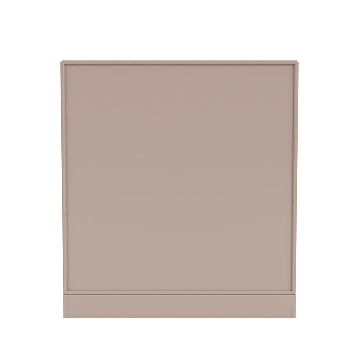 Cabinet de couverture du Montana avec socle de 7 cm, brun champignon