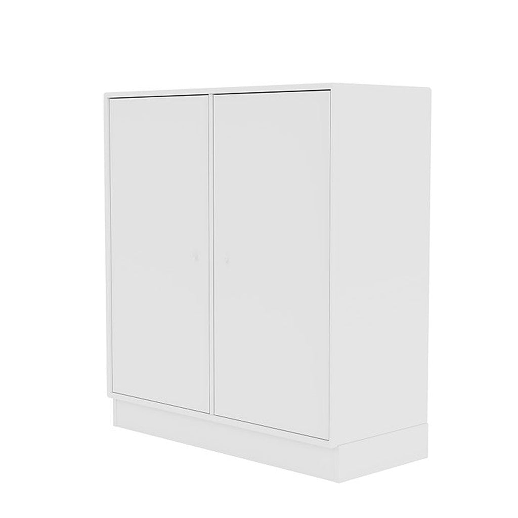 Cabinet de couverture du Montana avec du socle de 7 cm, nouveau blanc