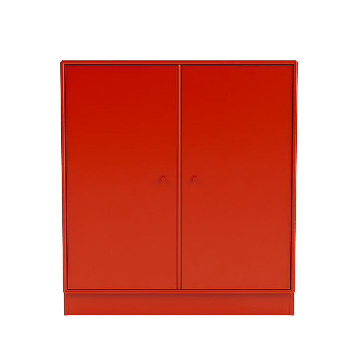 Montana Cover Cabinet With 7 Cm Plinth, Rosehip Red