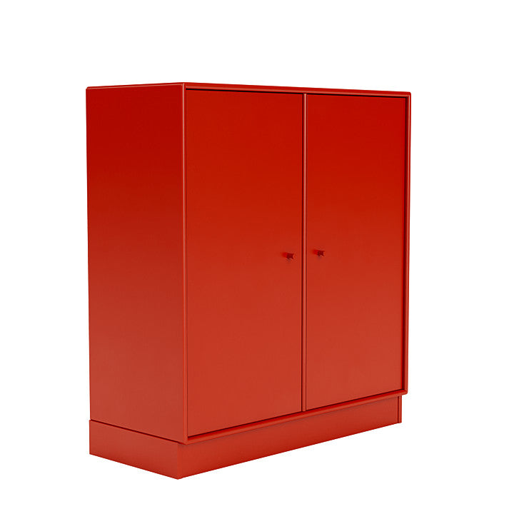 Montana Cover Cabinet With 7 Cm Plinth, Rosehip Red