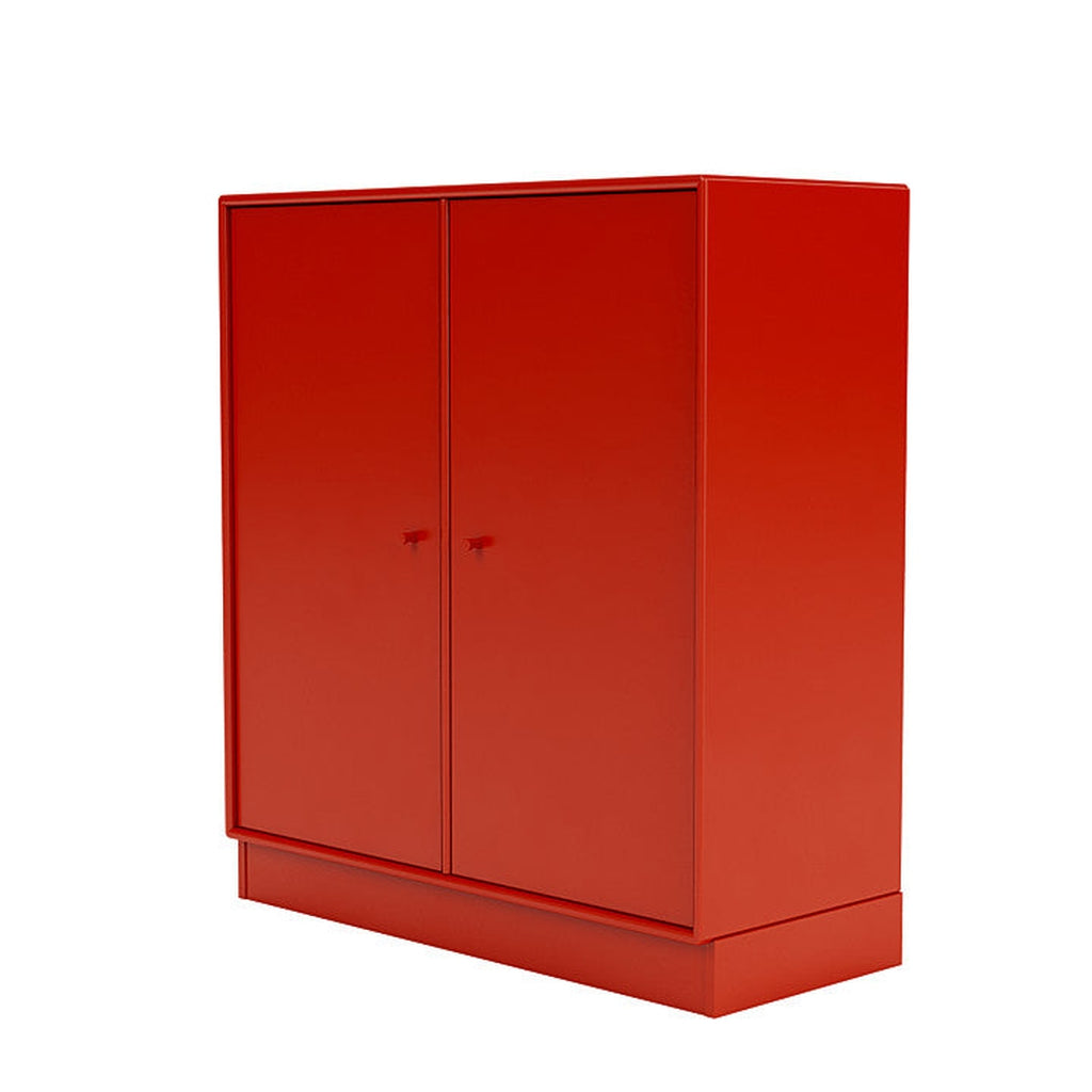 Cabinet de couverture du Montana avec socle de 7 cm, rouge de rose