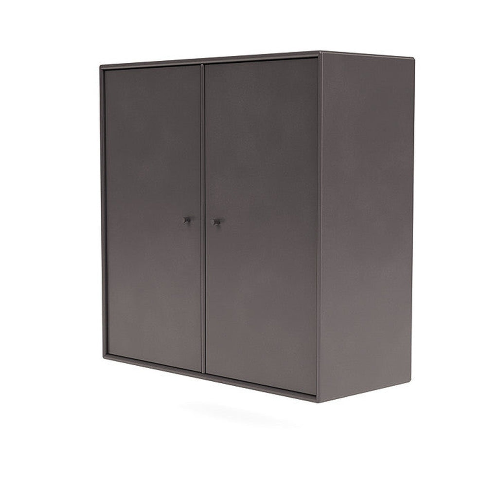 Montana Cover Cabinet With Suspension Rail, Coffee Brown