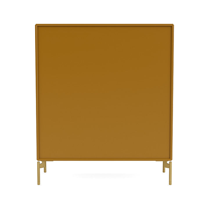 Montana Cover Cabinet With Legs, Amber/Brass