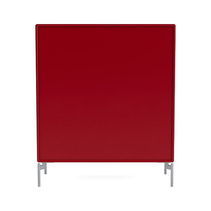 Montana Cover Cabinet With Legs, Beetroot/Matt Chrome