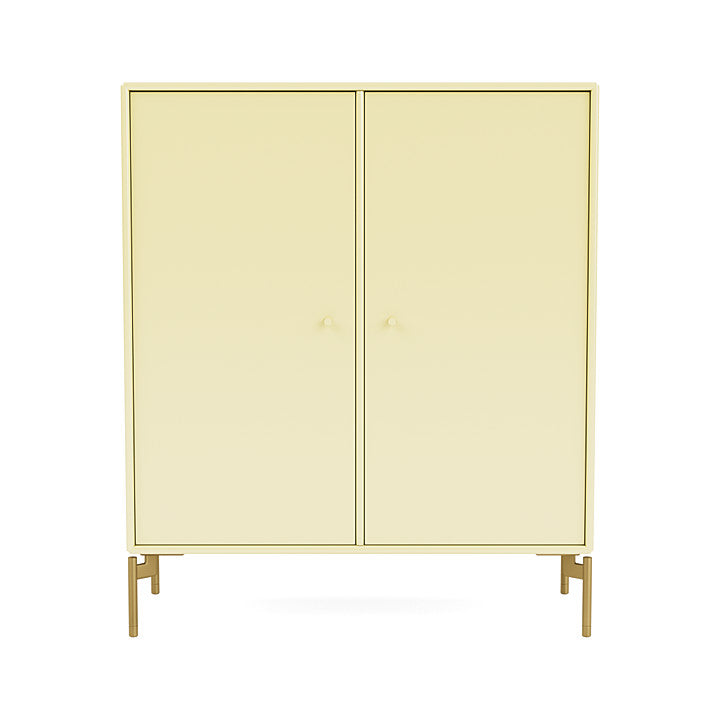 Montana Cover Cabinet With Legs, Camomile/Brass