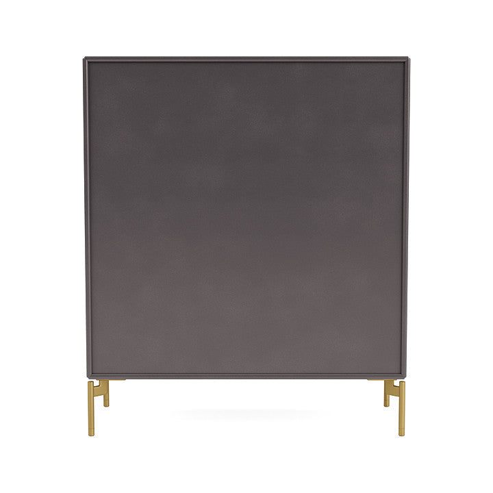 Montana Cover Cabinet With Legs, Coffee/Brass