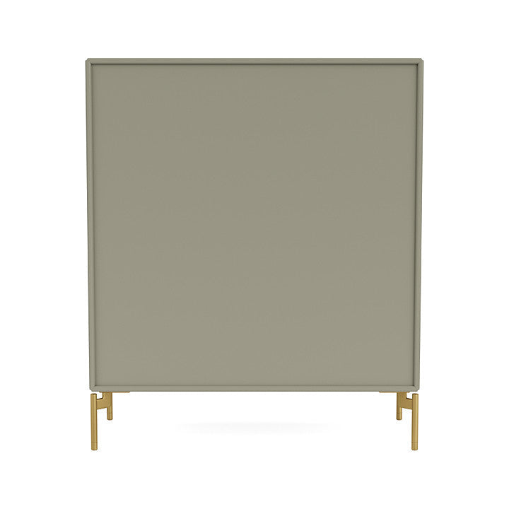 Montana Cover Cabinet With Legs, Fennel/Brass