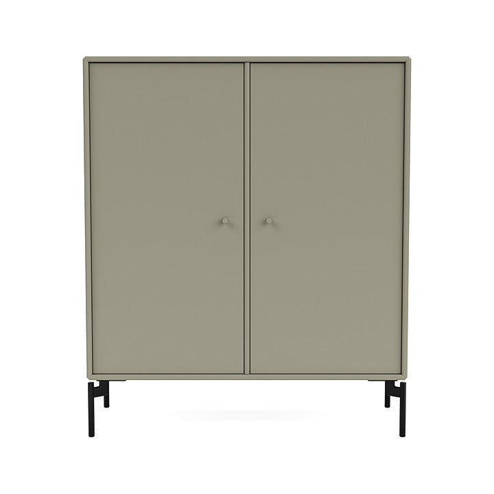 Montana Cover Cabinet With Legs, Fennel/Black