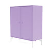 Montana Cover Cabinet With Legs, Iris/Snow White