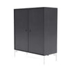 Montana Cover Cabinet With Legs, Carbon Black/Snow White