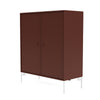 Montana Cover Cabinet With Legs, Masala/Snow White
