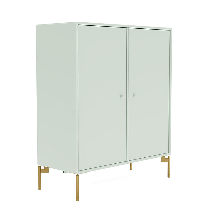 Montana Cover Cabinet With Legs, Mist/Brass
