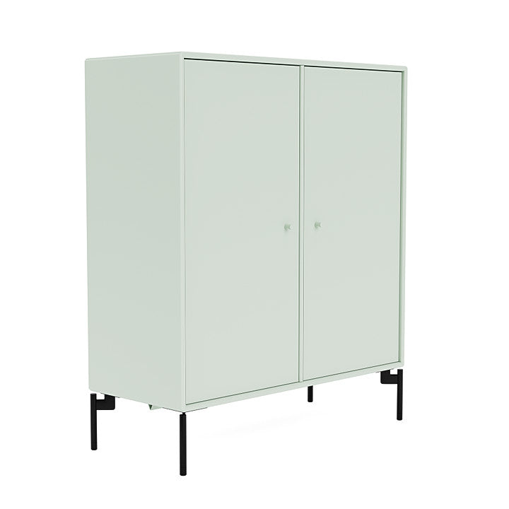 Montana Cover Cabinet With Legs, Mist/Black