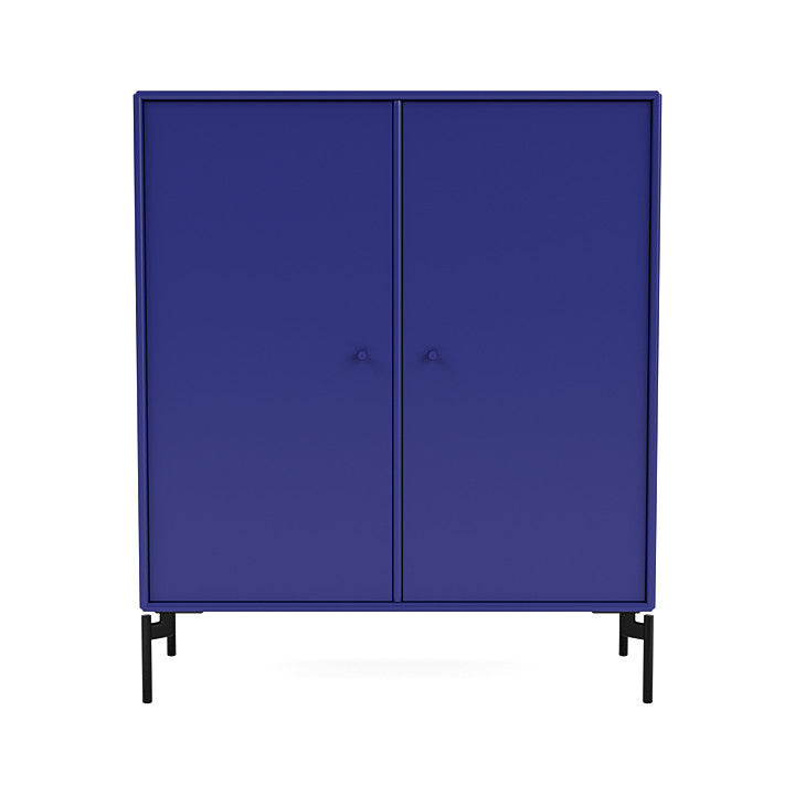Montana Cover Cabinet With Legs, Monarch Blue/Black