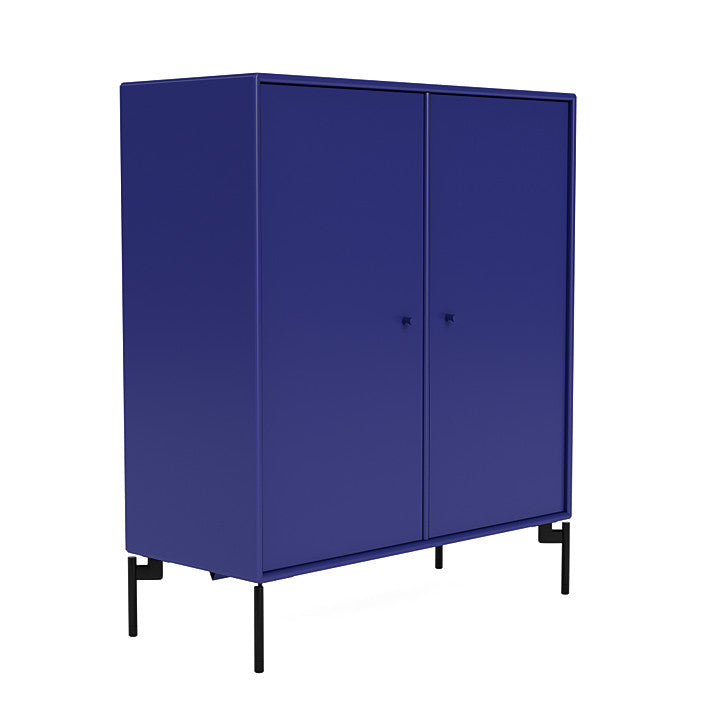 Montana Cover Cabinet With Legs, Monarch Blue/Black