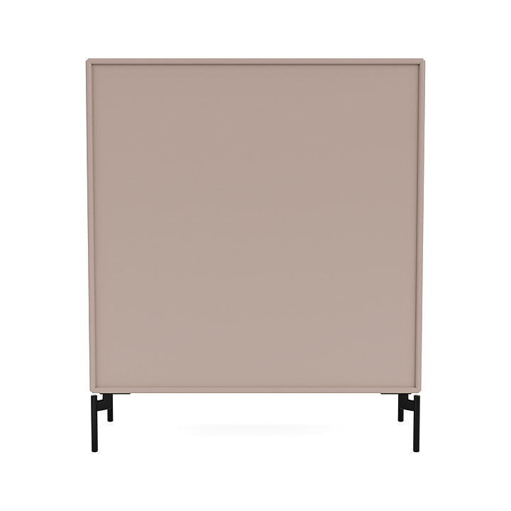 Montana Cover Cabinet With Legs, Mushroom Brown/Black
