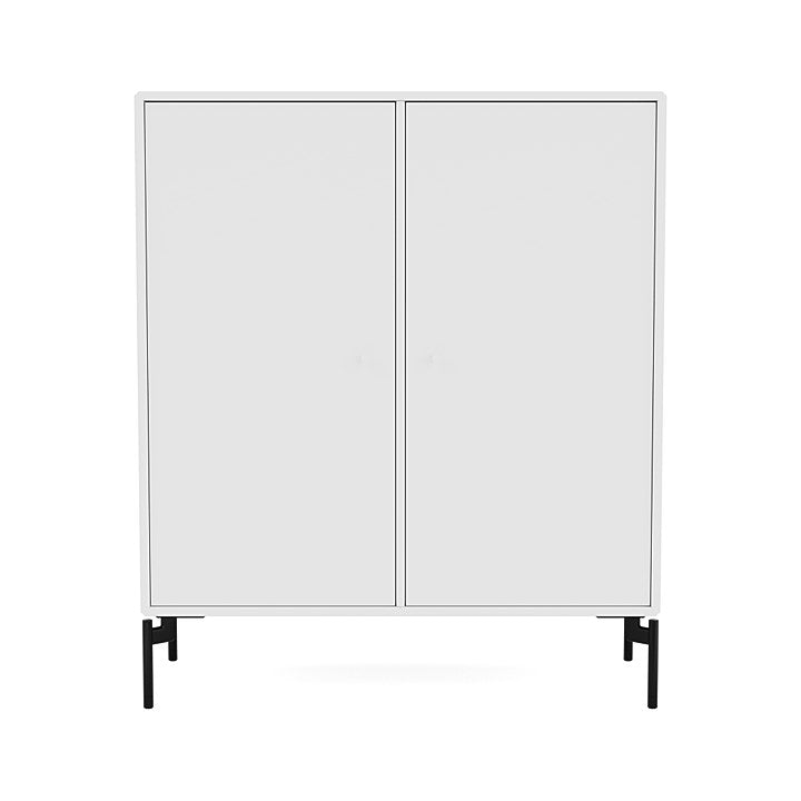 Montana Cover Cabinet With Legs, New White/Black
