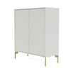 Montana Cover Cabinet With Legs, Nordic/Brass