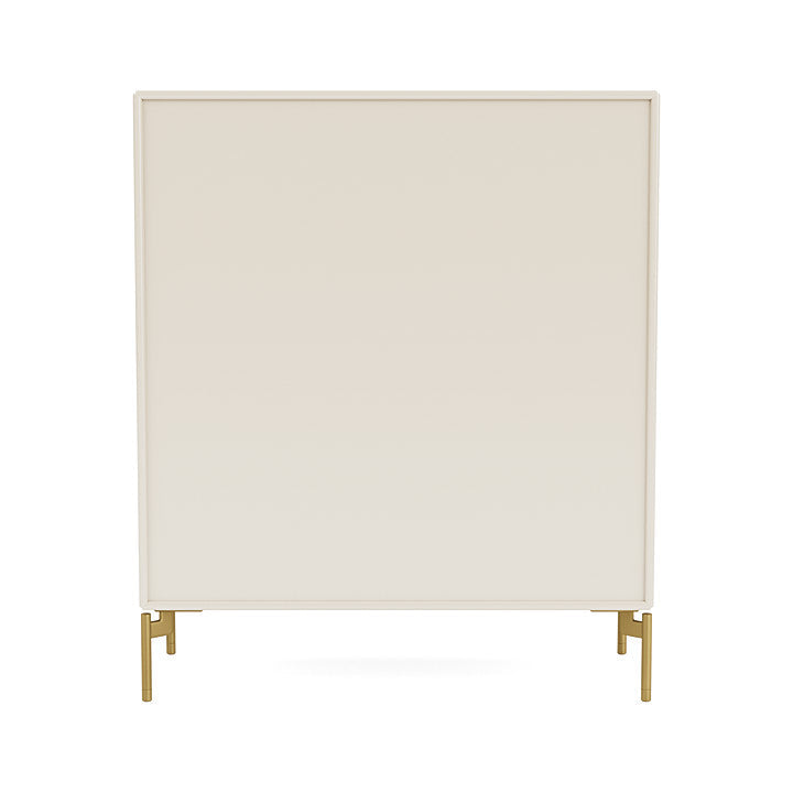 Montana Cover Cabinet With Legs, Oat/Brass