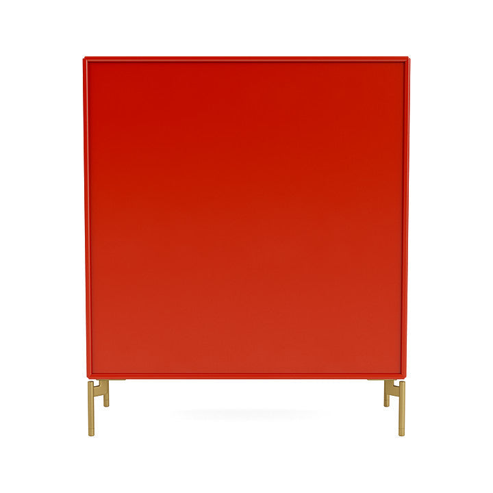 Montana Cover Cabinet With Legs, Rosehip/Brass