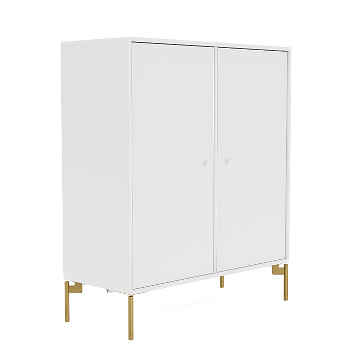 Montana Cover Cabinet met benen, Sneeuwwitje/messing